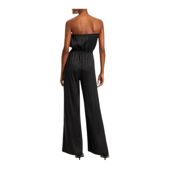 Aqua Elegant Black Strapless Jumpsuit - Picture 4 of 6